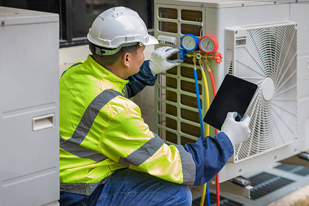 Professional Hvac technician working in Lima, OH
